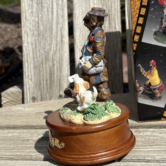 Emmett Kelly Letter Carrier Clown Music Box 49 Make Someone Happy Limited Ed - Picture 4 of 16